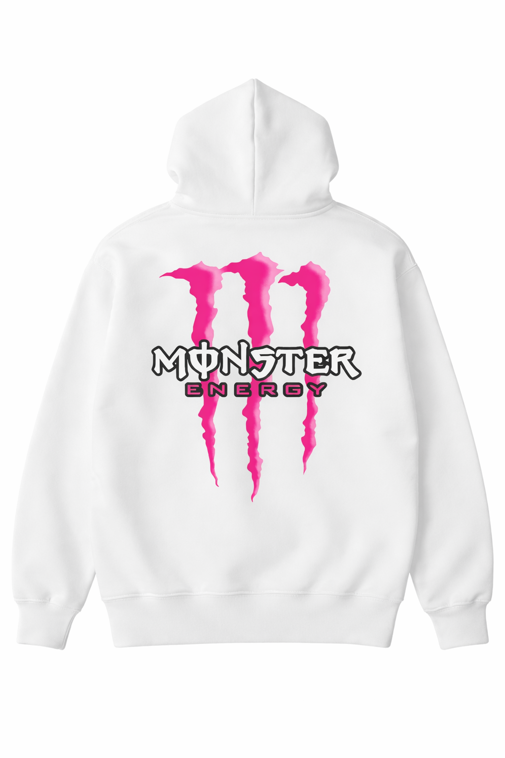Pink Claw Energy Graphic Hoodie – Unisex Fleece Pullover Collection