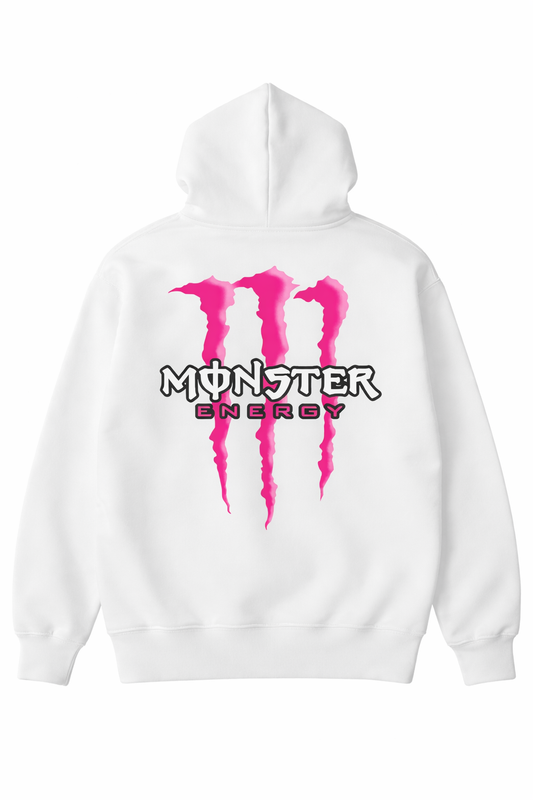 Pink Claw Energy Graphic Hoodie – Unisex Fleece Pullover Collection