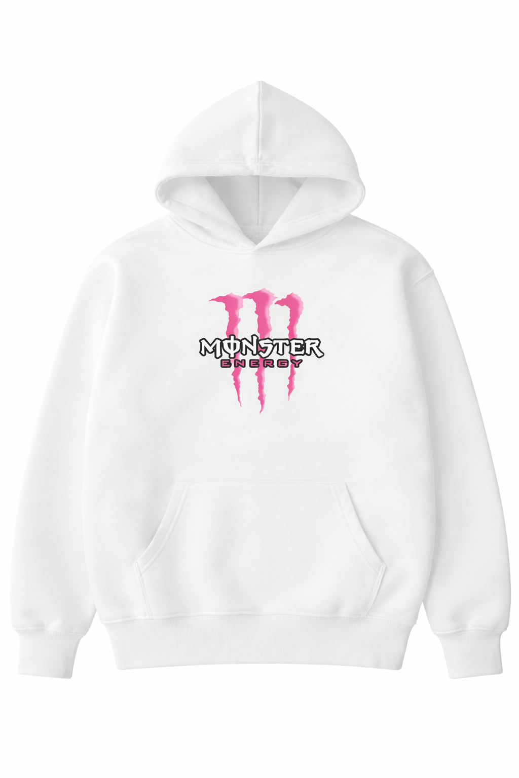 Pink Claw Energy Graphic Hoodie – Unisex Fleece Pullover Collection