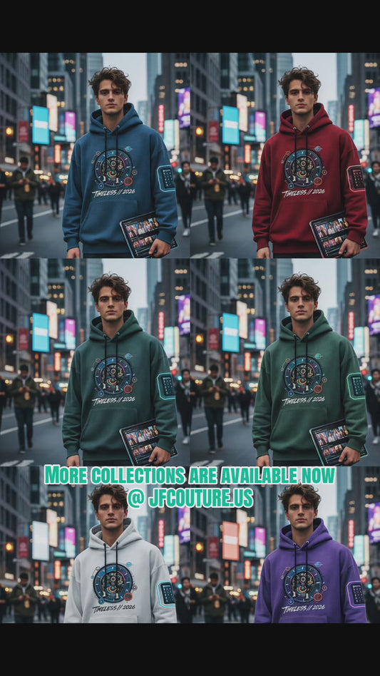 TIMELESS Premium Hoodie featuring a futuristic design, premium fabric, and all-day comfort. Shop the bestselling hoodie in purple, peach, and white now.